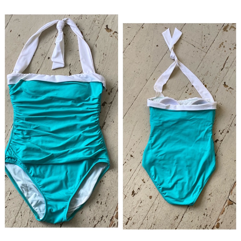 Lauren Ralph Lauren Halter One Piece Swim Suit